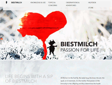 Tablet Screenshot of biestmilch.com
